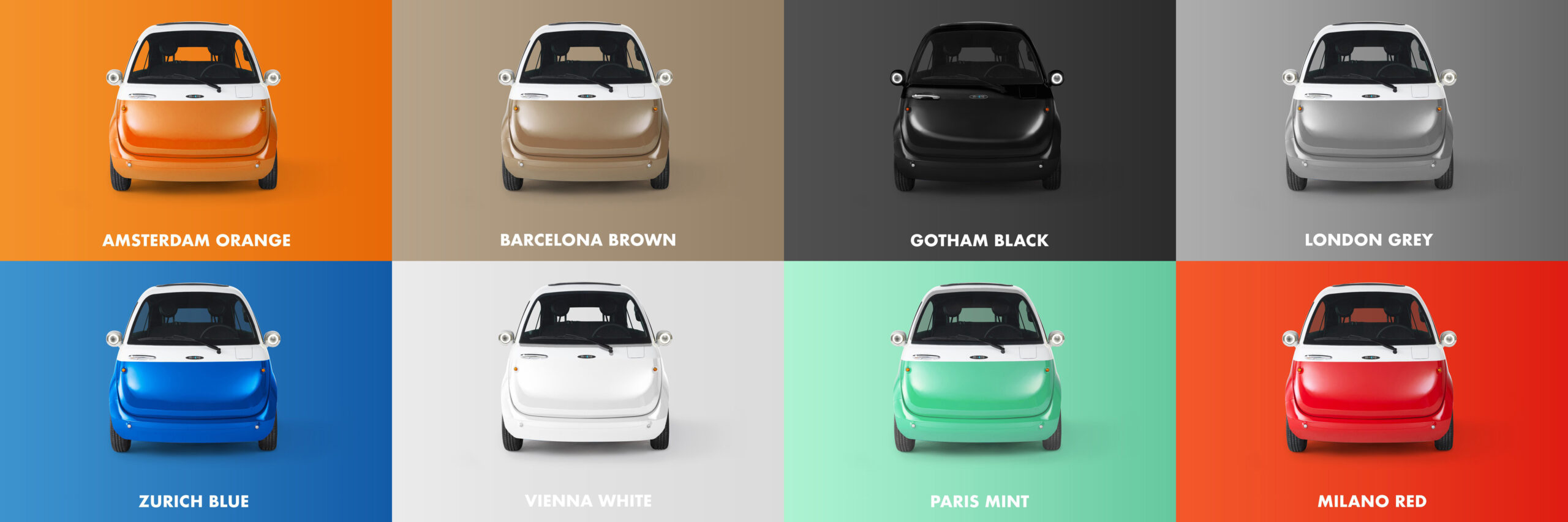 Microlino couleurs