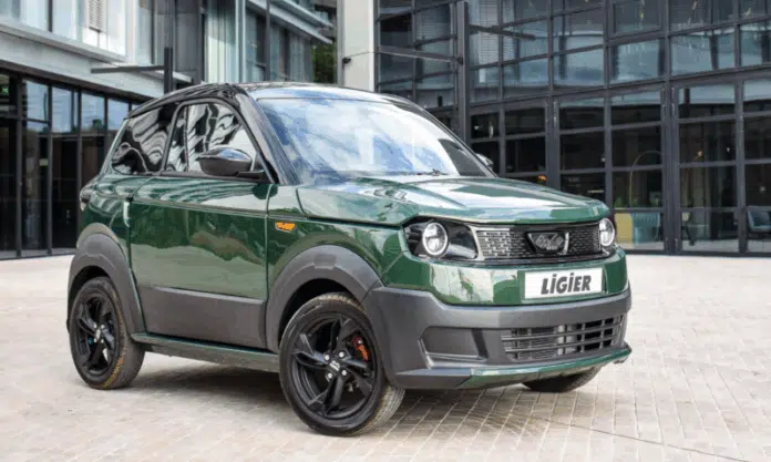 Ligier voiture sans permis, bonus écologique